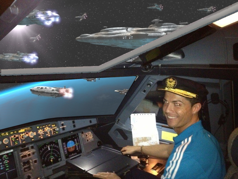 Cristiano Ronaldo en las galaxias